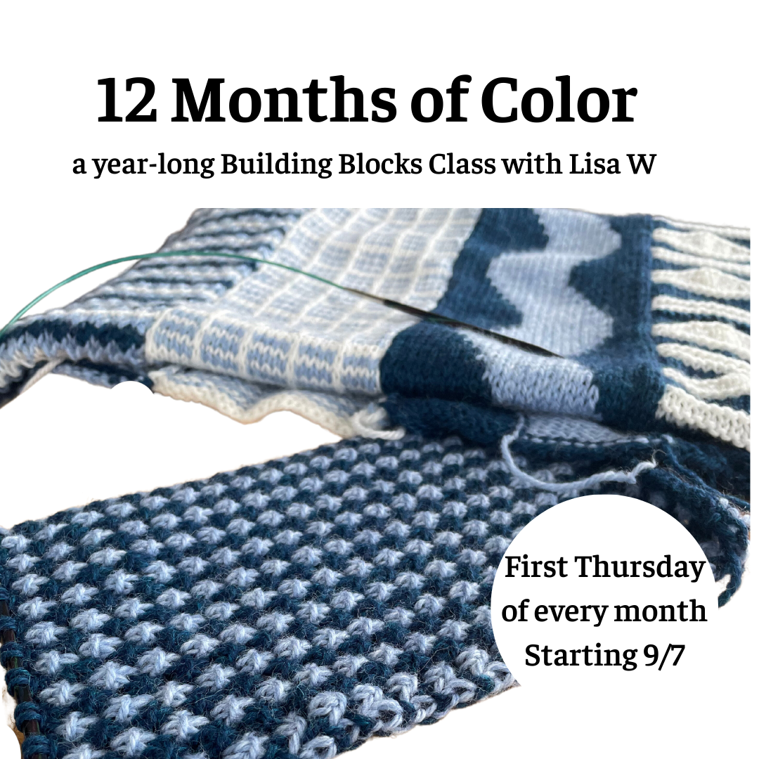 12 Months of Color, a year-long Building Blocks Class with Lisa W 2nd Saturday 9/13/25 - 8/8/25