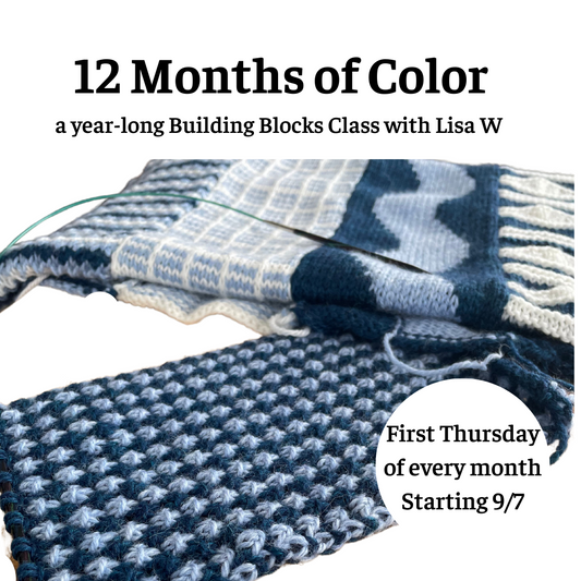 12 Months of Color, a year-long Building Blocks Class with Lisa W 2nd Saturday 9/13/25 - 8/8/25