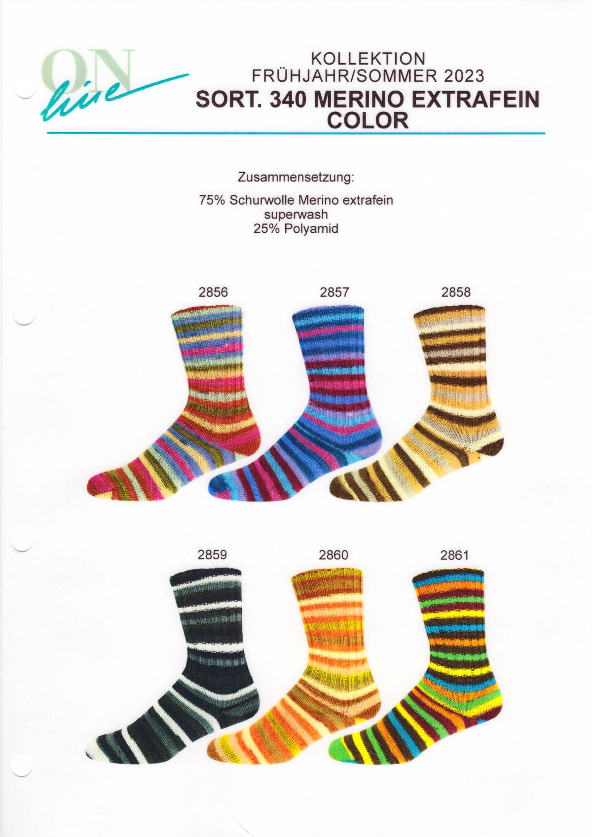 Online Supersocke 340 Merino Extrafine - Color 4-ply