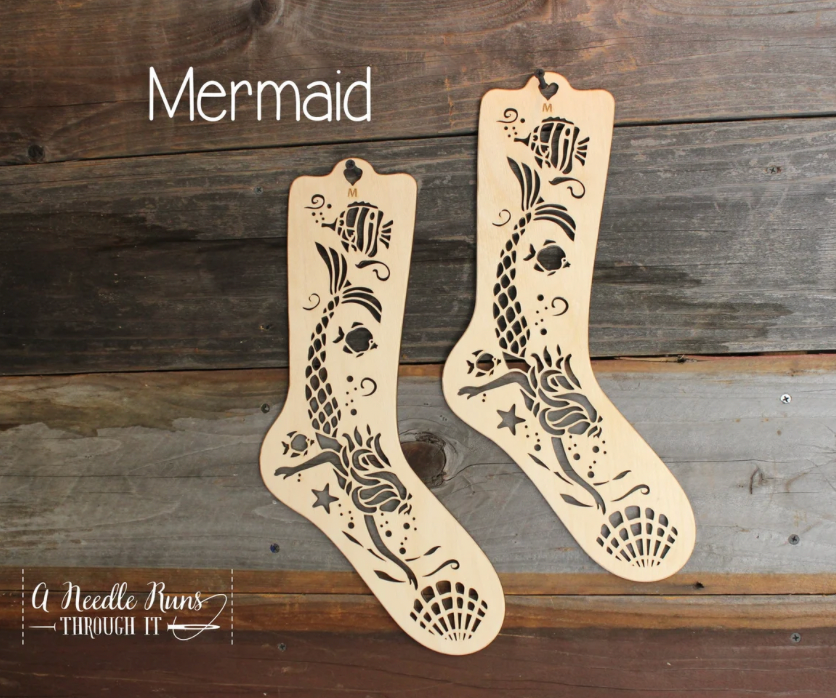 A Needle Runs Through It Medium Sock Blockers