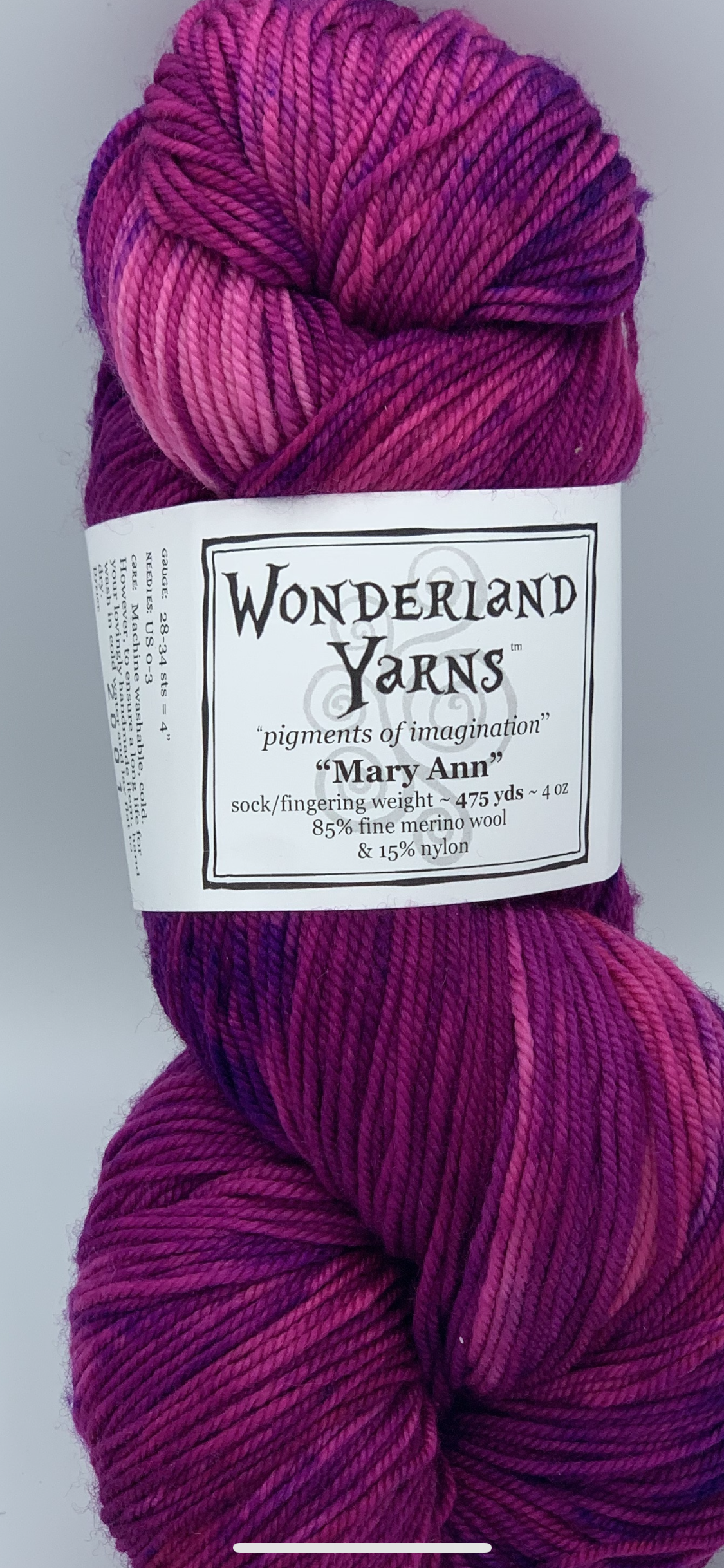 Wonderland Yarns Mary Ann