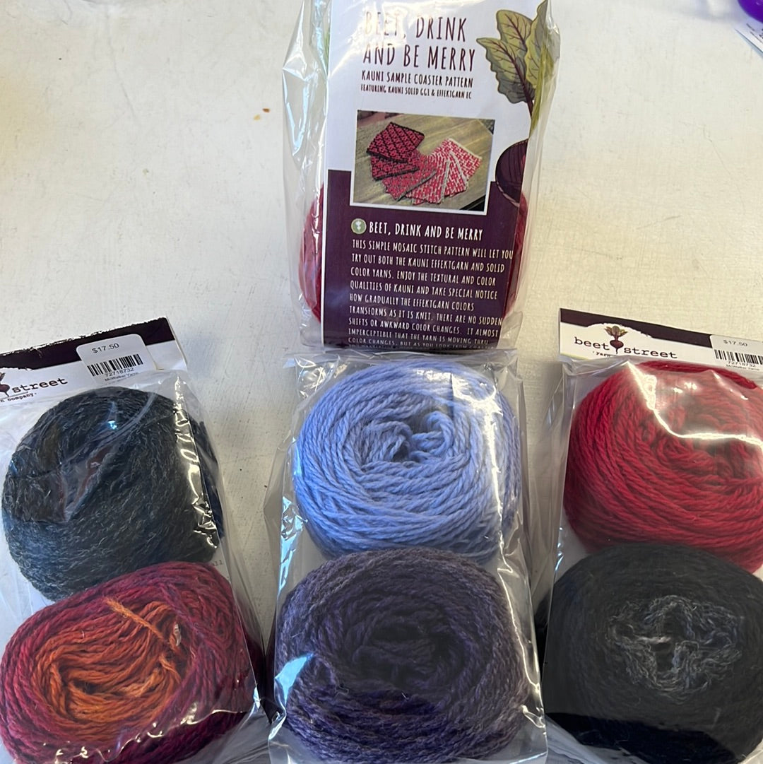 Beet, Drink & Be Merry Coaster Kit