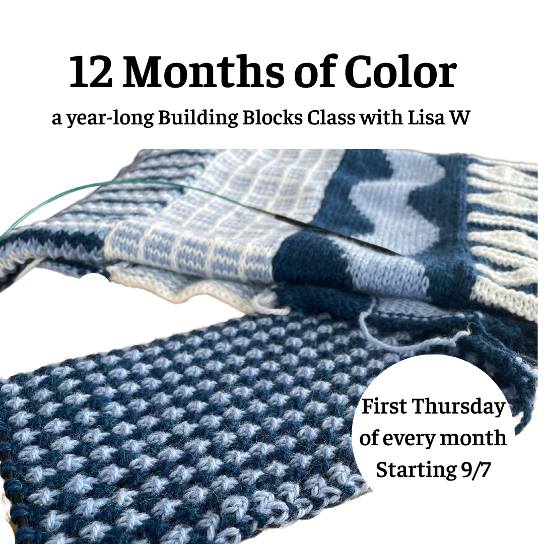 12 Months of Color, a year-long Building Blocks Class with Lisa W 9/7/24 - 8/2/25