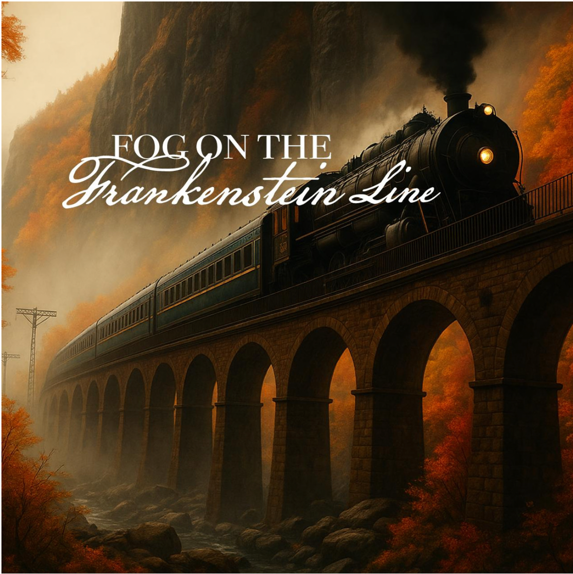 Wonderland Yarns Fog on the Frankenstein Line (Mystery Storyteller Cowl series)