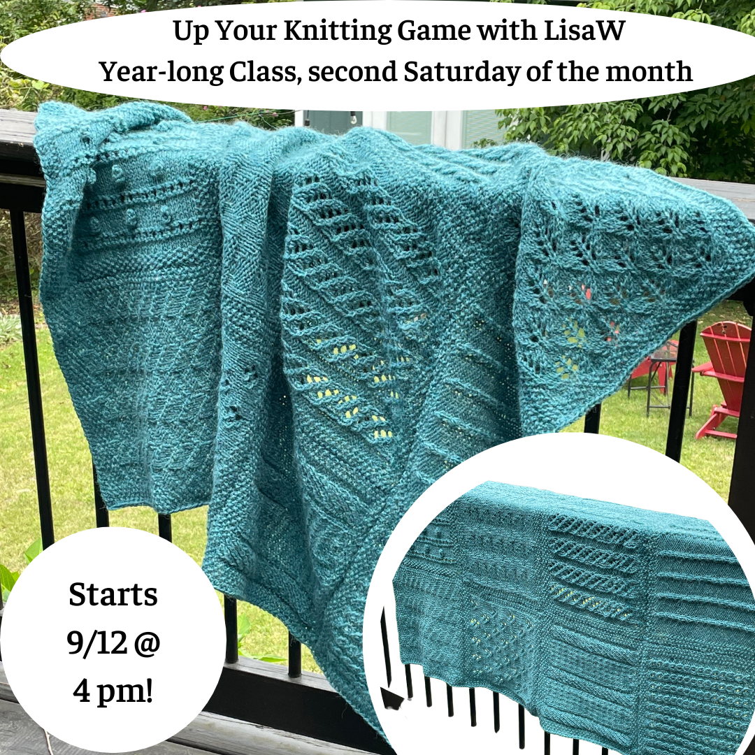 Up Your Knitting Game 2024-25 - Building Blocks Class with Lisa W.