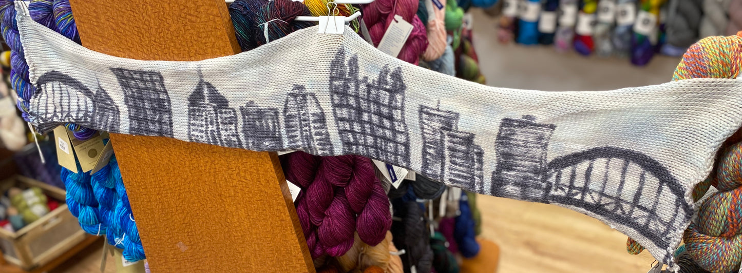 Yarn Over New York Exclusive Pittsburgh Skyline Sock Blanks