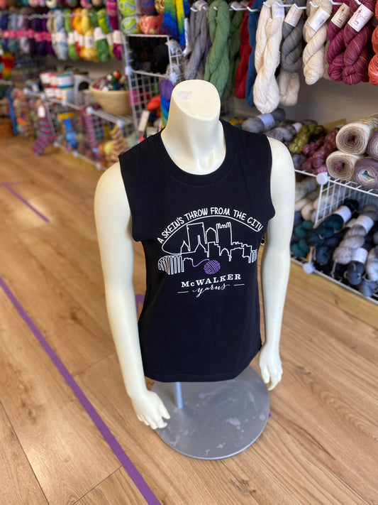 Muscle Shirt  McWalker Yarns A Skein's Throw T-shirt